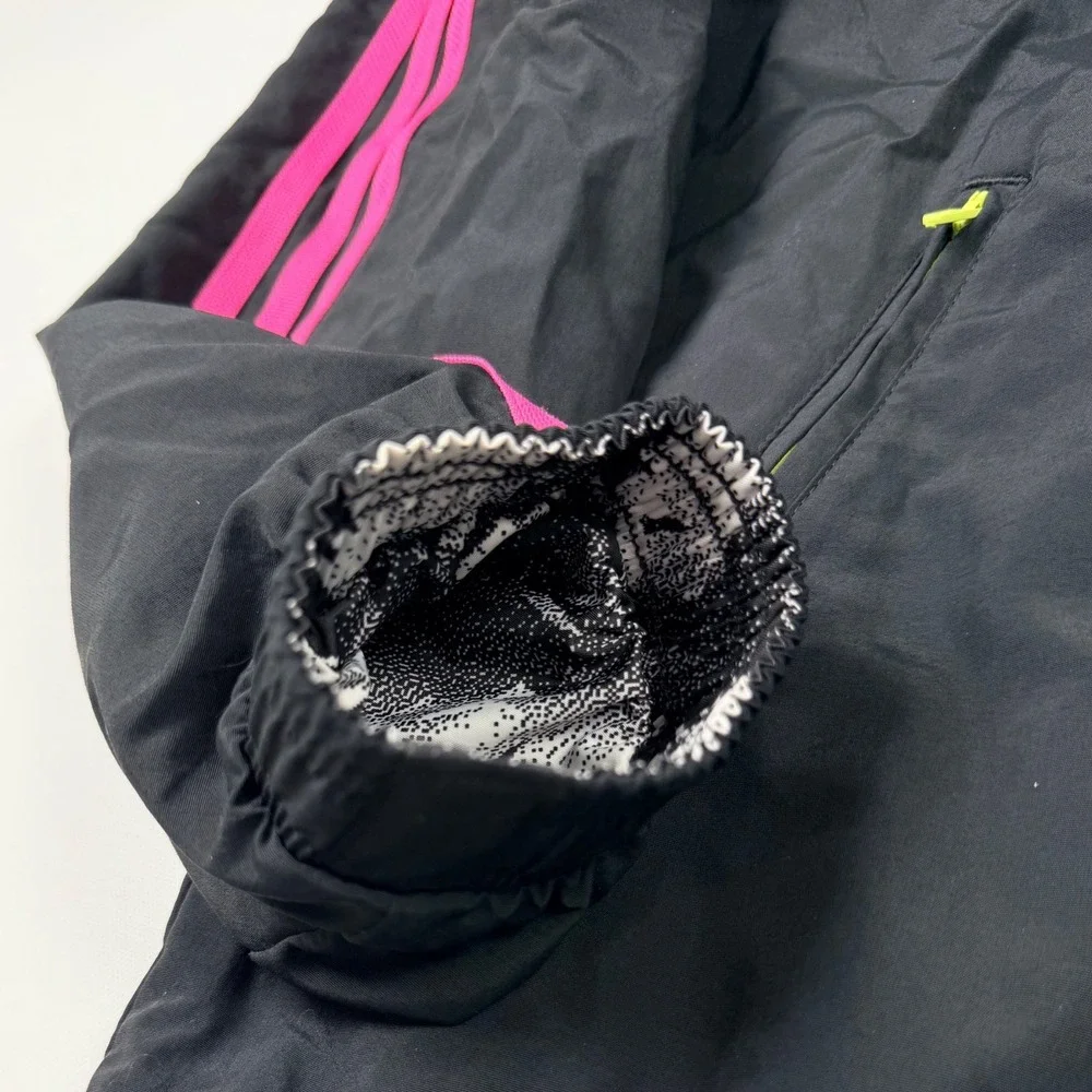 Adidas Juventus Reversible Anthem Jacket Mens Medium Black Pink HS9808 Excellent